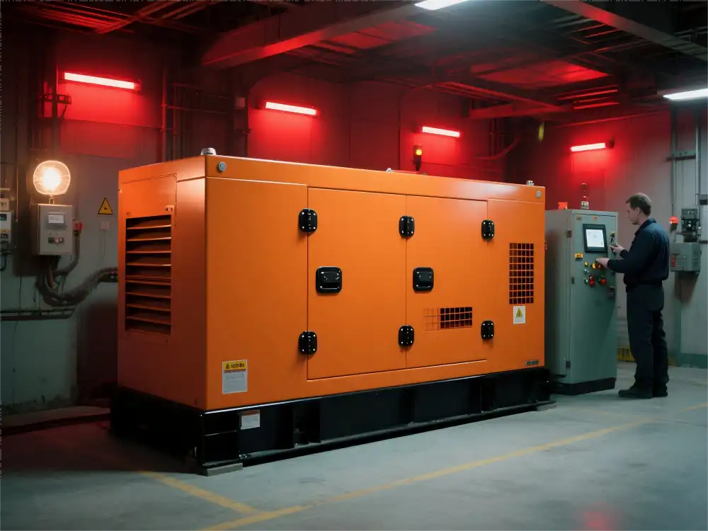 Big Diesel Generator Synchronization with Power Grid Systems